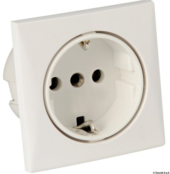 Presa AC 220 V tipo Schuko bianca - 14.492.01